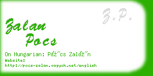 zalan pocs business card